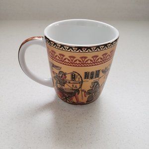 Porcelain Int'l Made in Egypt #017 Porcelain Coffee Mug, 10 oz